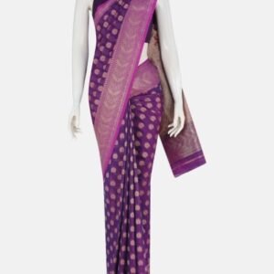 Light Pink Printed Cotton Saree