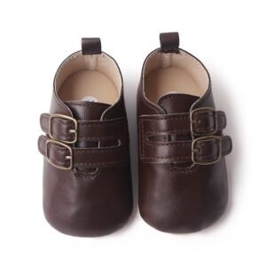 Coffee Velro double monk Formal Shoe