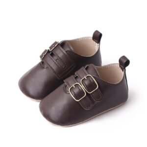 Coffee Velro double monk Formal Shoe