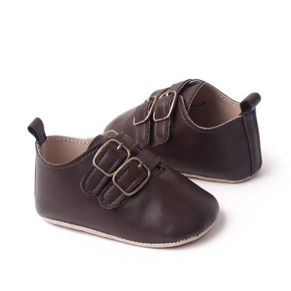 Coffee Velro double monk Formal Shoe