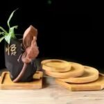 Multi Bamboo Tray Wood Saucer Flower Pot Tray Cup Pad Coaster Plate Kitchen Decorative Plate Creative Coaster Coffee Cup Mat