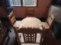 Bar table or adda caffe table mehogoni wooden made