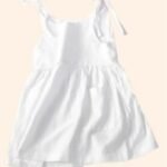 Fashion Girls Summer Solid Color Cotton Linen Side Pocket Halter Dress
