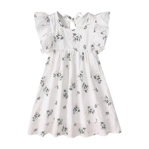 Fashion Girls Summer Solid Color Cotton Linen Side Pocket Halter Dress