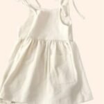 Fashion Girls Summer Solid Color Cotton Linen Side Pocket Halter Dress