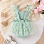Newborn Baby Girl Crawling Clothes Baby Bag Fart Skirt Baby Mesh Skirt Spring and Summer Infant Suit