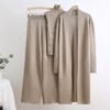 Fashion Women's Winter Sweater Set Ladies Knitted Vest Cardigan Tracksuits Long Pant Three Piece Set Online Wholesale Supplier
